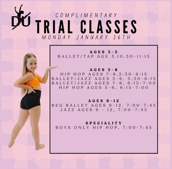 Free Trial Class Monday January 26th